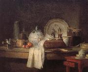Jean Baptiste Simeon Chardin Housekeeper s kitchen table oil painting